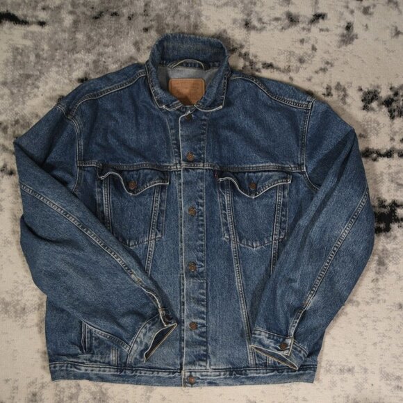 Vintage Levi’s Made In Canada Denim Jeans Trucker Jacket - Picture 1 of 7